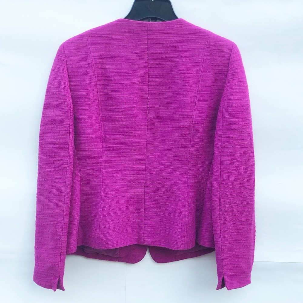 Evan-Picone Fuchsia Two Button Textured Career Su… - image 2